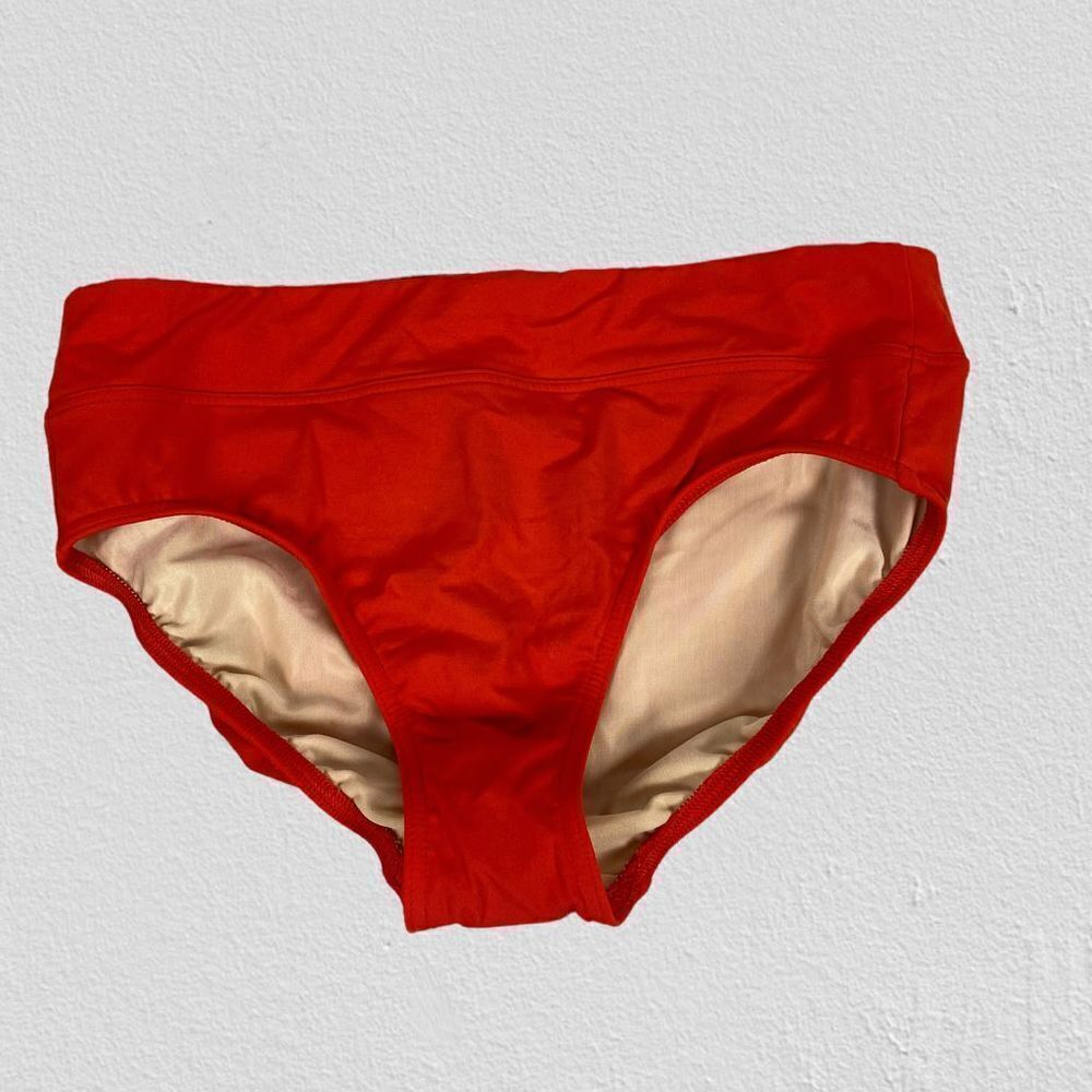 Lands End Orange Swim Bottom size 6